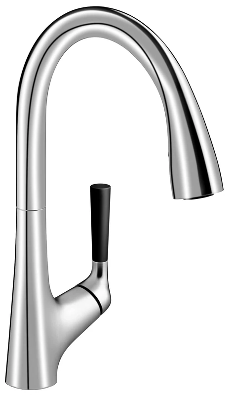 JACOB DELAFON Malleco Kitchen Mixer Tap with High Spout Chrome Pull-Out Shower