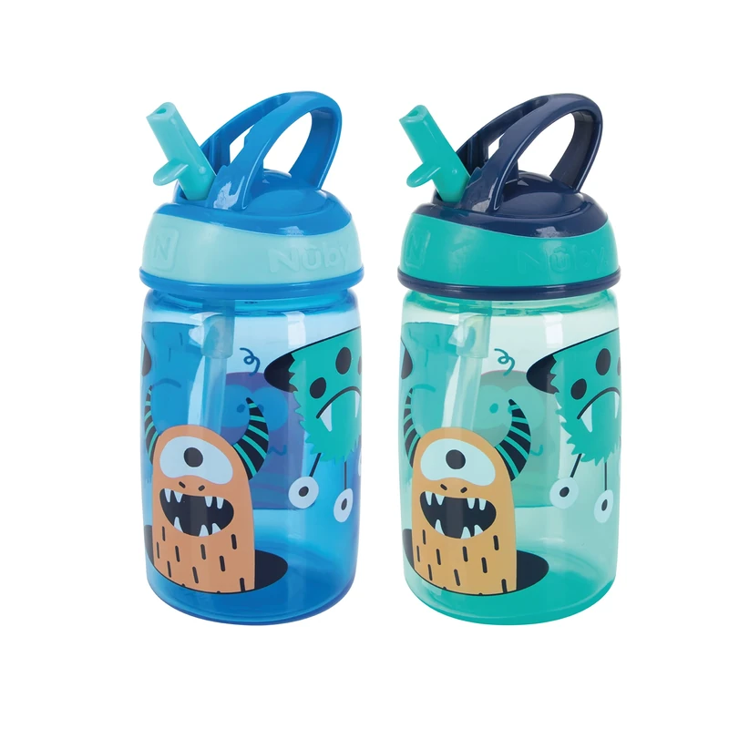 Nuby Mighty Swig 12oz Sippy Cup - 18 Months Plus, 2 Pack