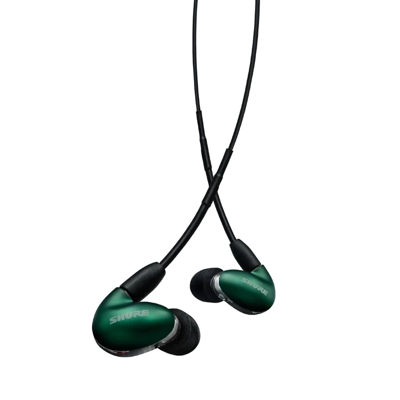 Shure SE846 Wired Sound Isolating Earphones Gen 2, Secure in-Ear Earbuds, High-End Professional Sound, Hi-Def Four Drivers, Upgraded Sound Filters, Durable Quality, Customizable Frequency - Jade