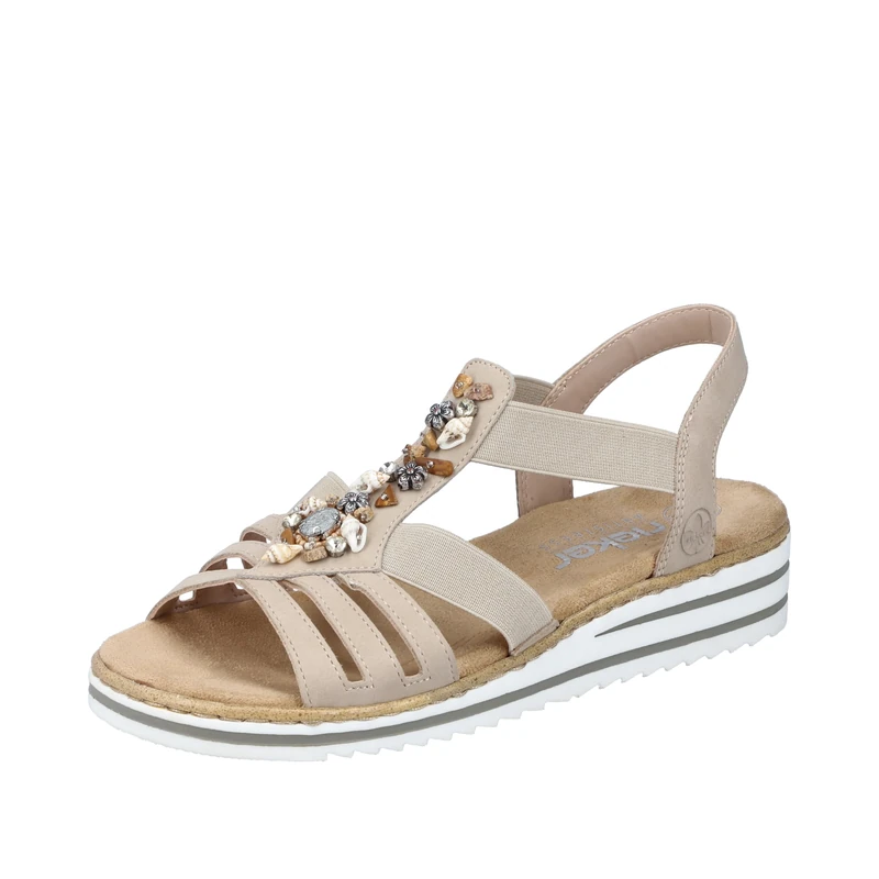 Rieker Women's Sandals V0649, beige, 6.5 UK