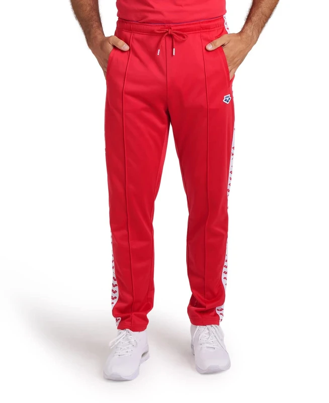 ARENA Men's Relax Iv Team Pant Jogger Sweatpants, Red/White/Red, Medium - Image 1