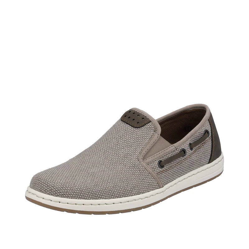 Rieker Men's 18250 Loafer, Beige, 8 UK