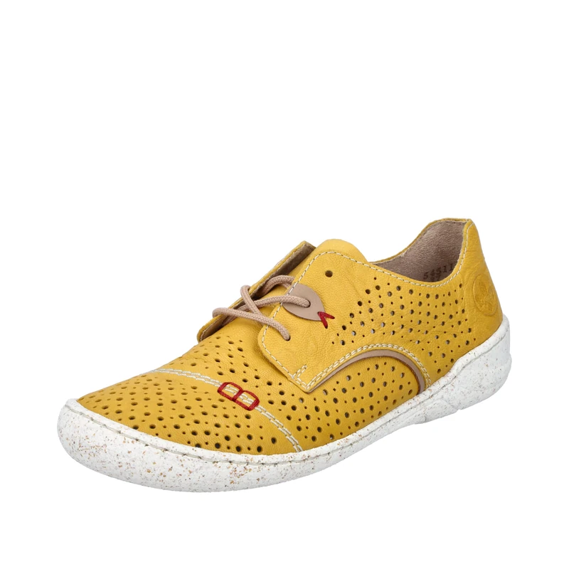 Rieker Women's 54511 Lace-Up Shoes, Yellow, 4 UK