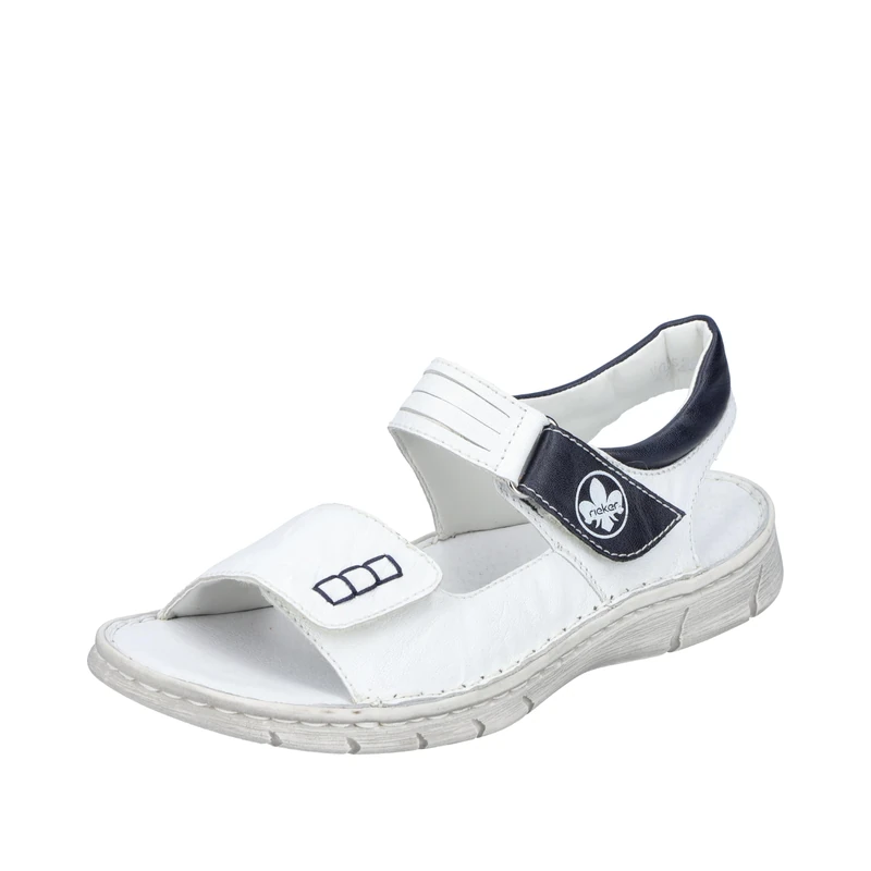 Rieker Women's V0852 Sandal, White Combi, 6.5 UK
