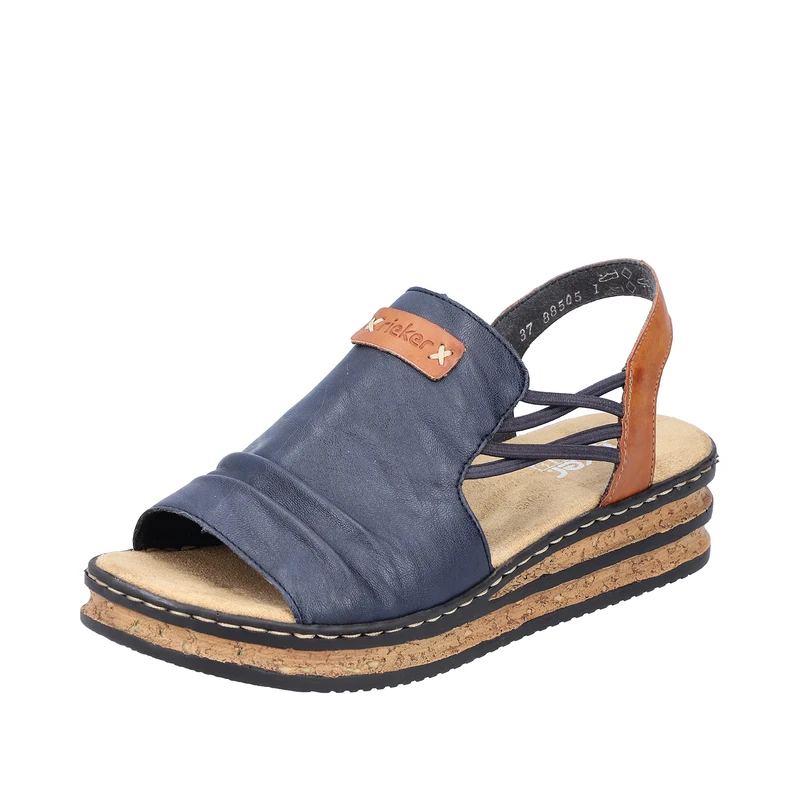Rieker Women's 62962 Sandals, Blue 14, 3.5 UK