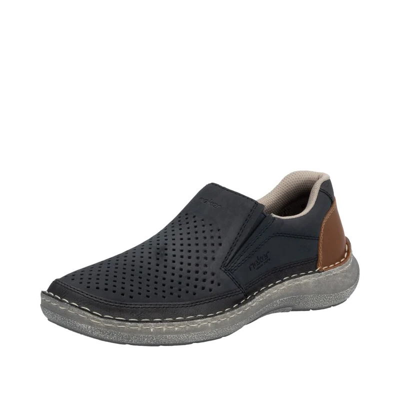 Rieker Men's 03079 Slippers, Blue, 40 EU