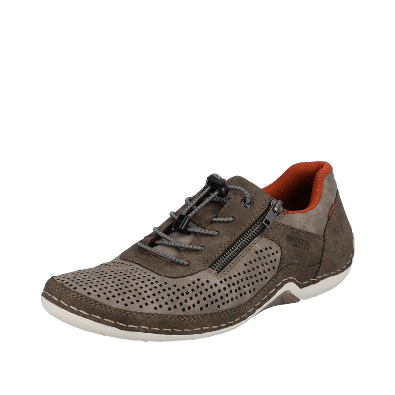 Rieker Men's Low Shoes 07560, Gray, 10.5 UK