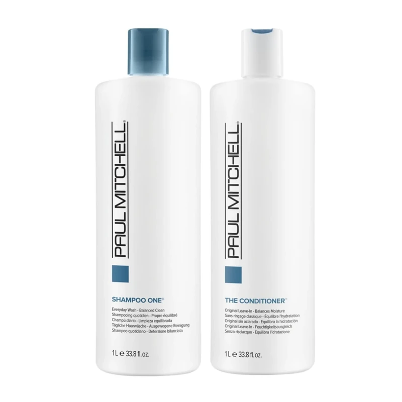 Paul Mitchell Original The Conditioner, 33.8 Fl Oz,1L & Shampoo One 1000ml