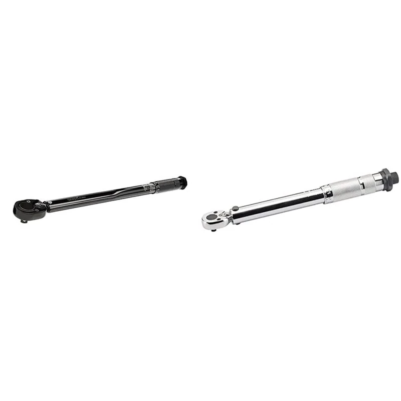 Draper 64535 1/2 Inch Square Drive 22.1-154.9 lb-ft Ratchet Torque Wrench & 78639 BTW 1/4" Square Drive Torque Wrench 5-25Nm