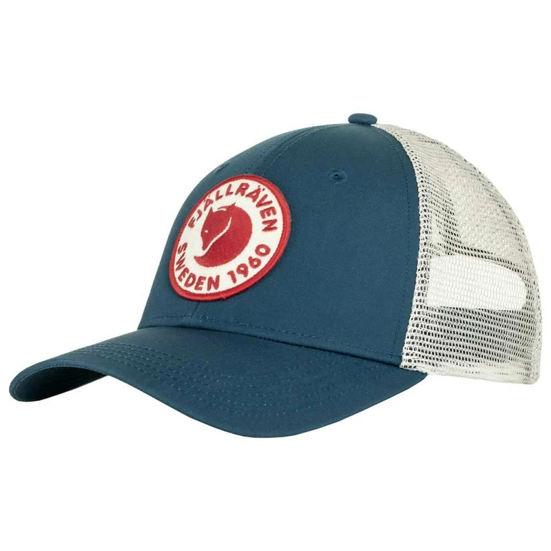 Fjallraven 78138-534 1960 Logo Långtradarkeps Hat Unisex Indigo Blue Size L/XL