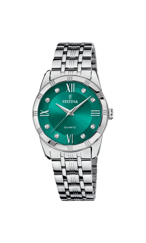 Festina Women's Watch F16940/F Mademoiselle Stainless Steel Case Grey Stainless Steel Strap Grey