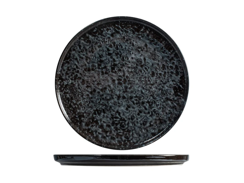 H&h Uranus Set of 6 Piatti Piani in Porcellana, 24 cm, Con Bordo - Image 1