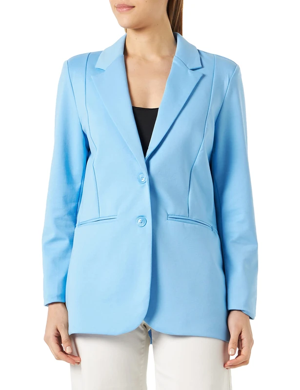 ICHI Women's Ihkate Sus Oversize Bl Blazer, 164132/Little Boy Blue, 22