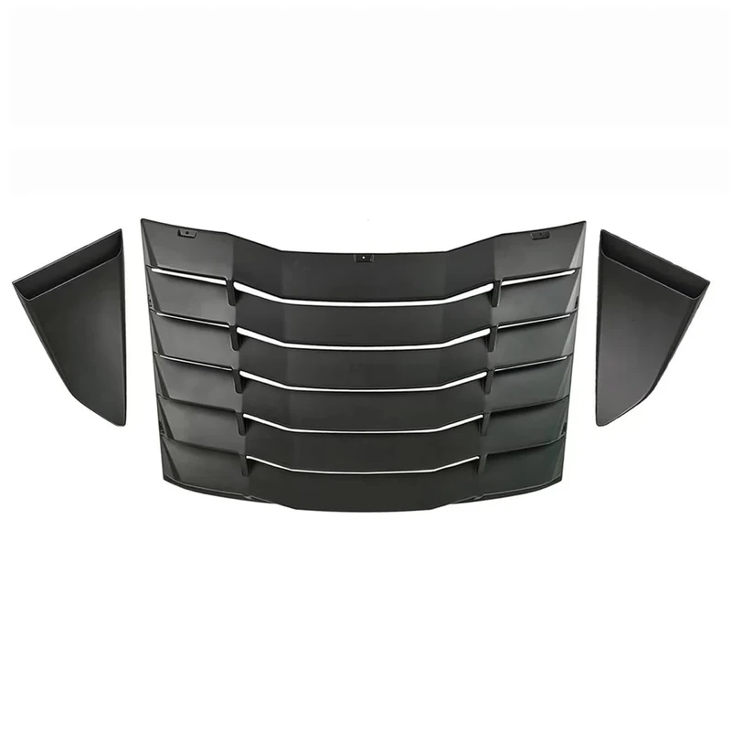 GaeaAuto Rear and Side Window Louvers fit for 2016-2021 Chevy Camaro, Sun Shade Windshield Cover Vent - Matte Black ABS