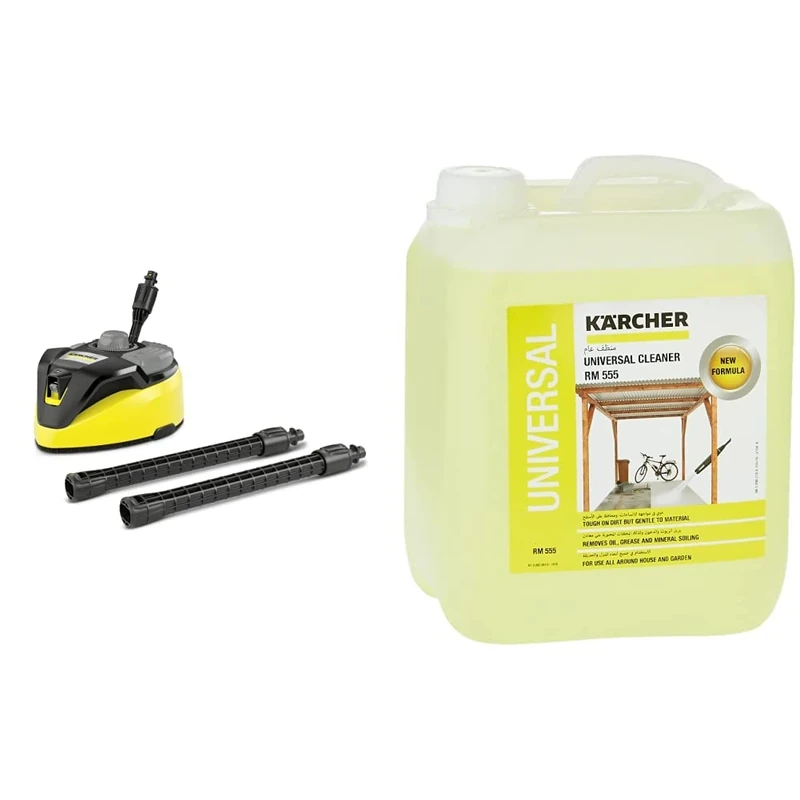 Kärcher 2.644-074.0 T7 Plus T-Racer Surface Cleaner & 5 L Canister Pressure Washer Detergent, Universal Cleaner