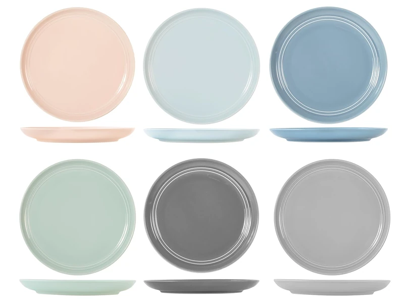 H&H Set of 6 Piatti Piani Loft Assortiti CM27