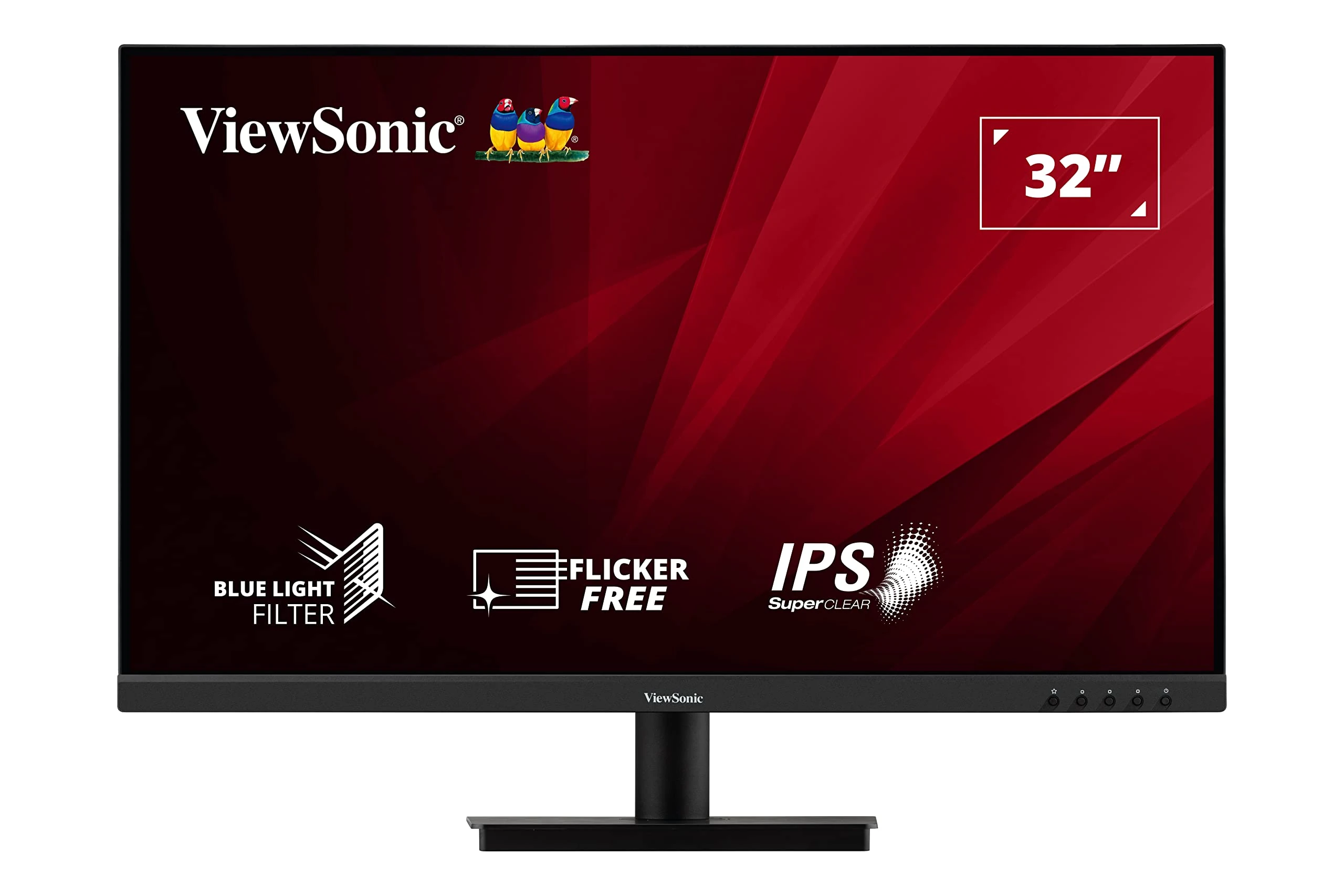 ViewSonic VA3209-2K-MHD 32-inch 2K QHD IPS Monitor, 75Hz VRR, HDR10, with HDMI, DisplayPort, Integrated Speakers