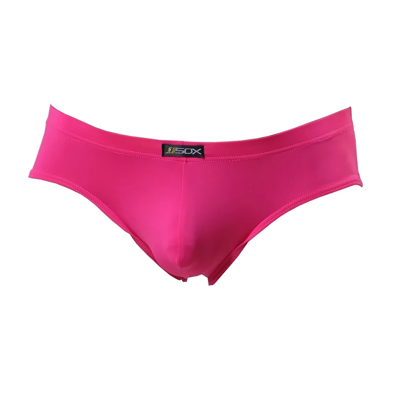 Drelaar Men's Smooth Comfort Briefs - Rose Red Sexy Pouch, Large