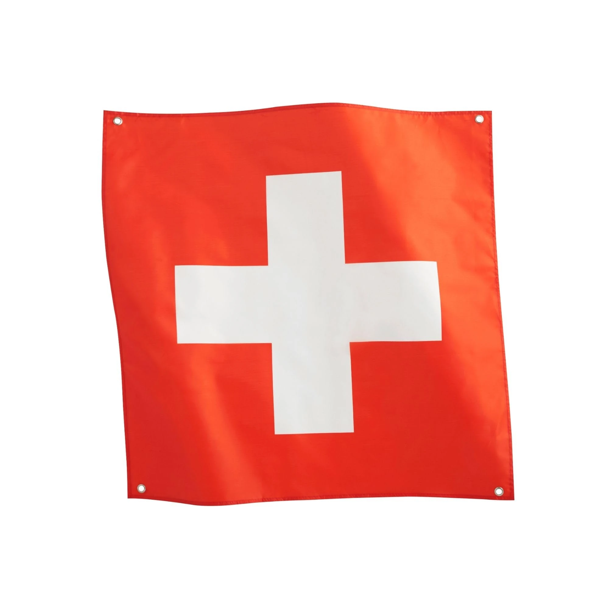 Runesol Switzerland National Flag 3x3, 91x91cm, Schweizerfahne 4 Grommets, Brass Eyelet in Every Corner, Swiss Banner, Square Swiss Flag, Republic Day, Waterproof, Inside, Outside, Epiphany
