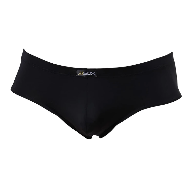 Drelaar Men's Smooth Comfort Underwear Briefs Sexy Pouch Underpants Swimwear Medium Black