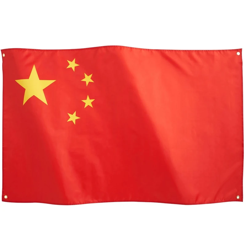 Runesol China National Flag 3x5, 91x152cm, People's Republic of China, Chinese New Year, 4 Grommets, Brass Eyelet in Every Corner, Chinese Banner, Premium Flags, Inside, Outside, Labour Day Holiday