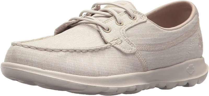 Skechers Women's Ideal for on The go-Coast Boat Shoe, Taupe, 4.5 UK