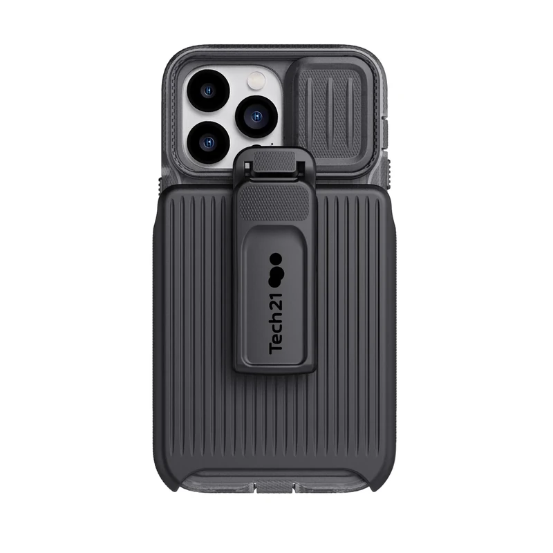 tech21 iPhone 14 Pro Max Evo Max Compatible with MagSafe – Durable, Shock-Absorbing and Rugged Phone Case with Holster and 20ft FlexShock Multi-Drop Protection