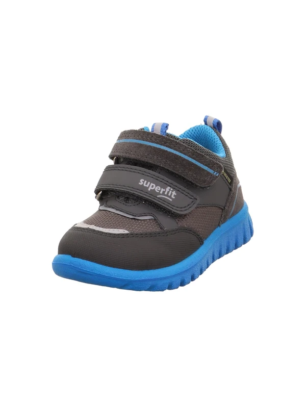 Superfit Boys' Sport7 Mini Lightly Lined Gore-Tex Trainers, Grey Turquoise 2000, 6 UK Child