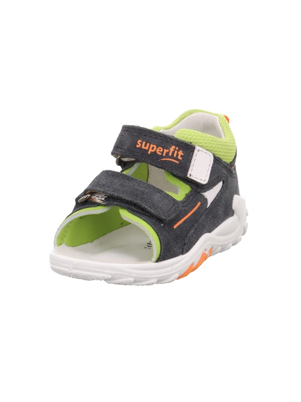 Superfit Flow Sandals, Grey/Light Green 2000, EU 20, Grey light green 2000, 4 UK Child