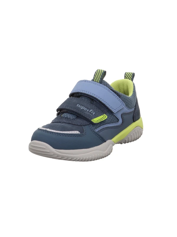 Superfit Storm Boys' Trainers 1-006388, Blue Light Green 8030, 8 UK Child