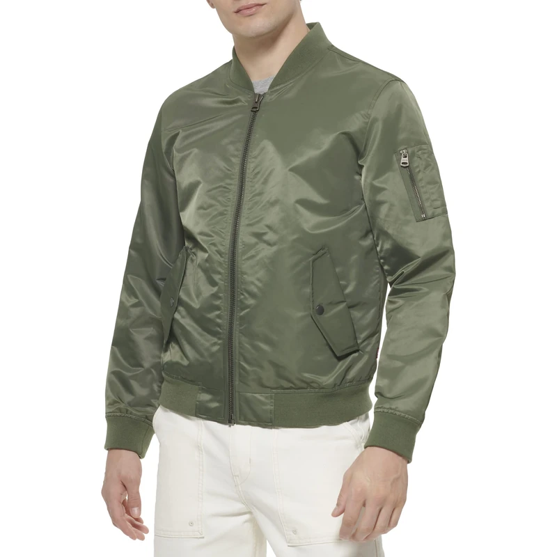 Levi's Men's Flight MA-1 Bomber Jacket - Thyme, XL