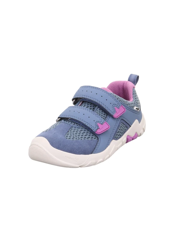 Superfit Girls' Trace Trainers, Blue Purple 8010, 1.5 UK - Image 1
