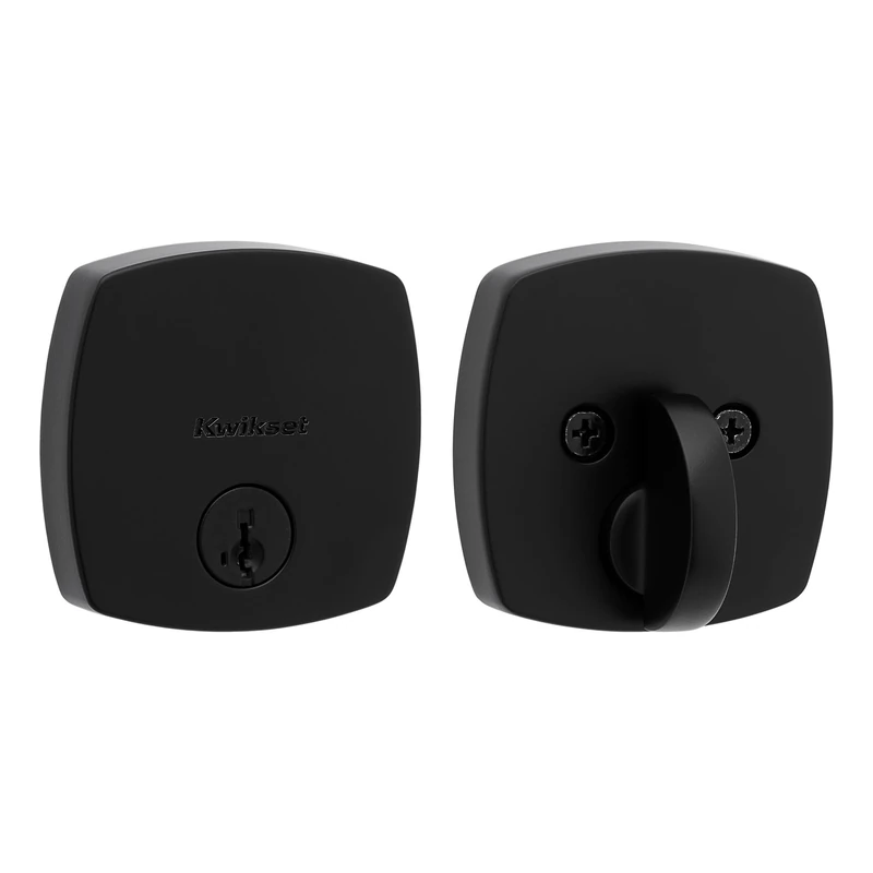 Kwikset 92580-038 Midtown Deadbolt, Matte Black