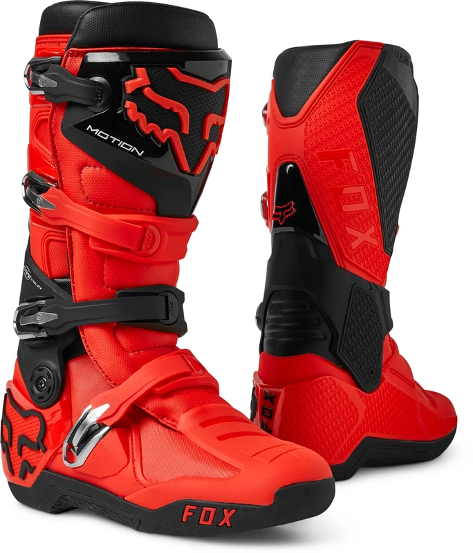 Fox Racing Motion Boot Fluo Red - Motocross Dirt Bike Boots
