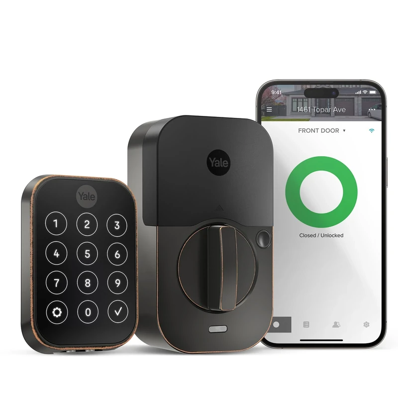 Yale YRD450-WF1-0BP Assure Smart Lock, Bronze, Key-Free Touchscreen