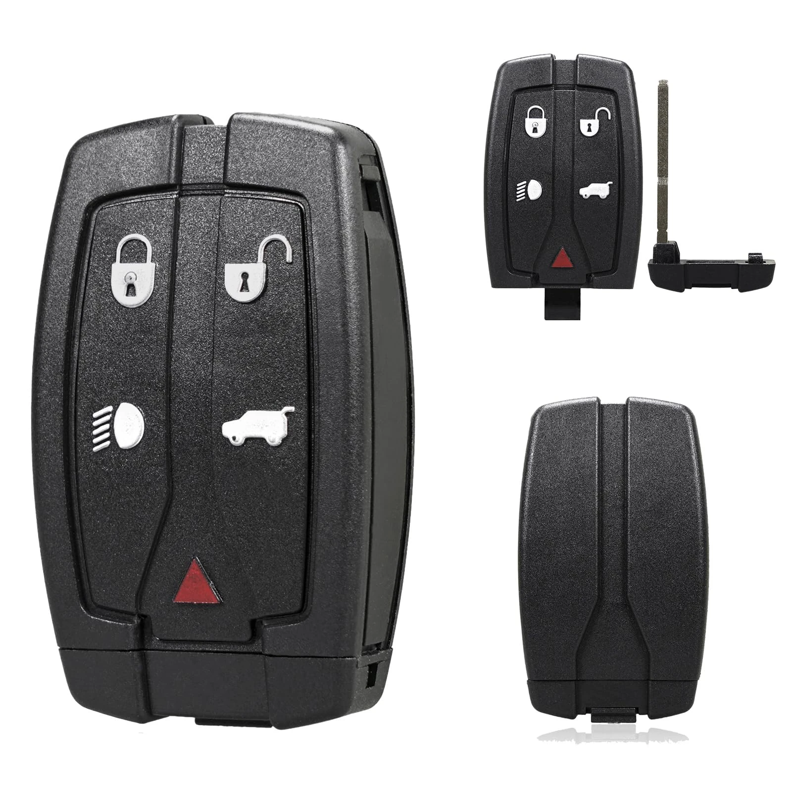 5 Buttons For Freelander 2 Key Case For Land Rover Key Shell For Range Rover Remote Control Key Cover with Uncut Blade