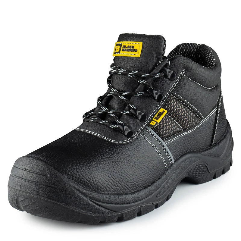 Black Hammer 1471 Men's S3 SRC Water-Resistant Steel Boots, 10 UK