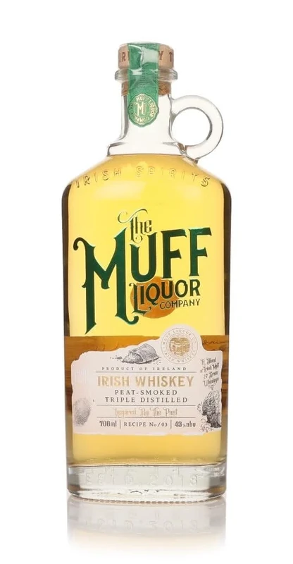 The Muff Liquor Irish Whiskey, 70cl – 43% ABV | Premium Blend of Irish Malt & Grain Whiskeys with Peat-Smoked Notes | From Muff, Co. Donegal | Award-Winning – Hints of Orange Peel, Caramel & Oak