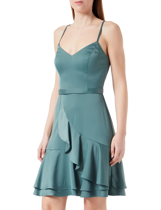 Vera Mont Women's 0240/4067 Dress, Dark Forest, 6