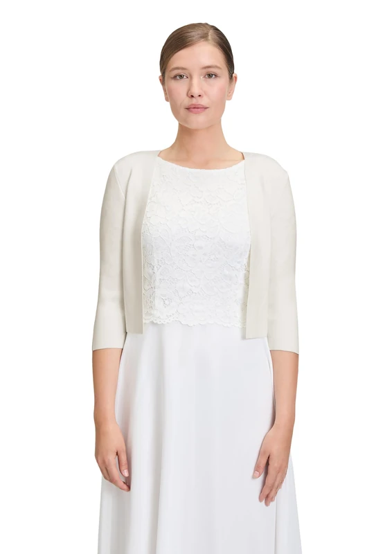 Vera Mont Vera Mont Women's 0226/4106 Cardigan, Off-White, XL, Off-White, XL - Image 1