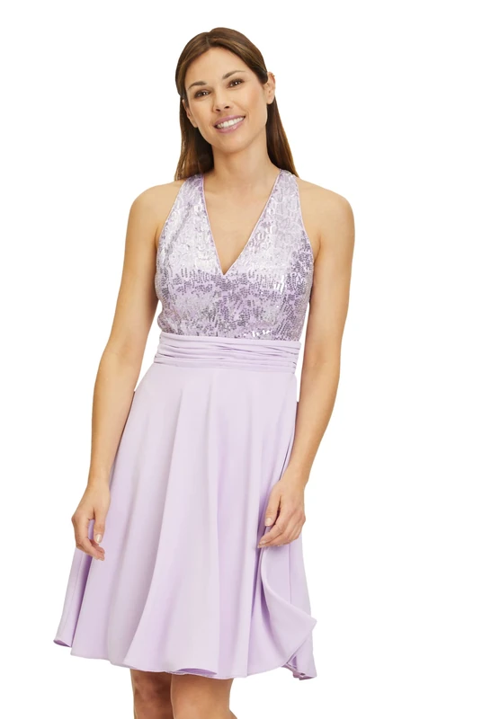 Vera Mont Vera Mont Women's 8642/4514 Dress, Sweet Violet, 34, Sweet Violet, XS/S