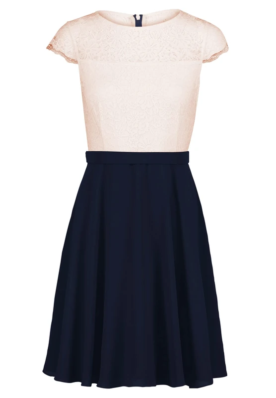 Vera Mont Women's 0255/4825 Dress, Patch Blue/Pink, 12