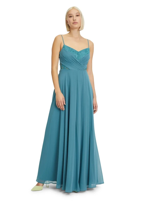 Vera Mont Vera Mont Women's 0258/4825 Dress, Smoky Teal, 46, Smoky Teal
