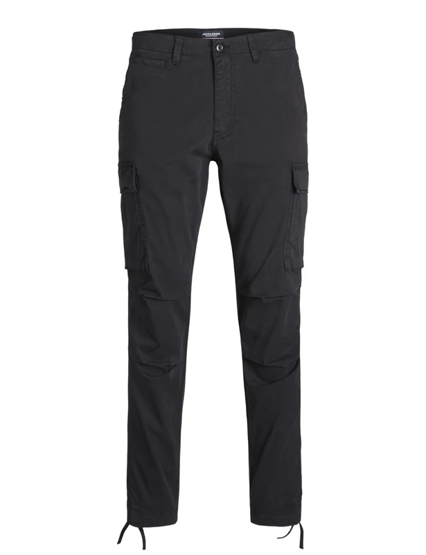 JACK & JONES Male Rejuvenated Cargo Trousers, Black, W33