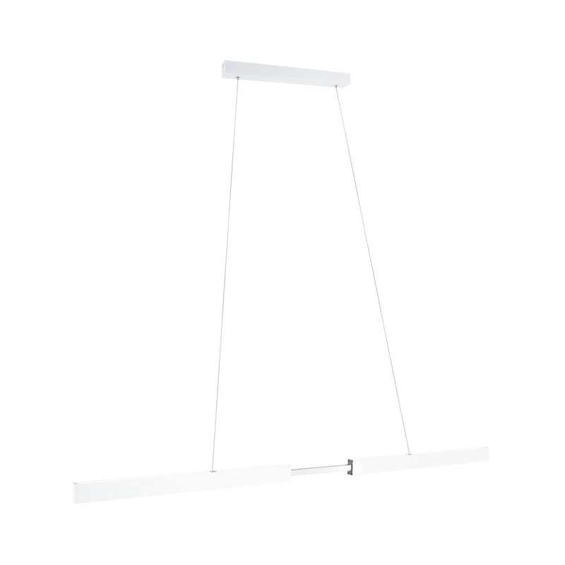 Paulmann Aptare 79889 LED Pendant Light Including 1 x 18/1 x 18 Watt Dimmable Ceiling Light White Matt Brushed Metal Pendant Lamp 2700 K