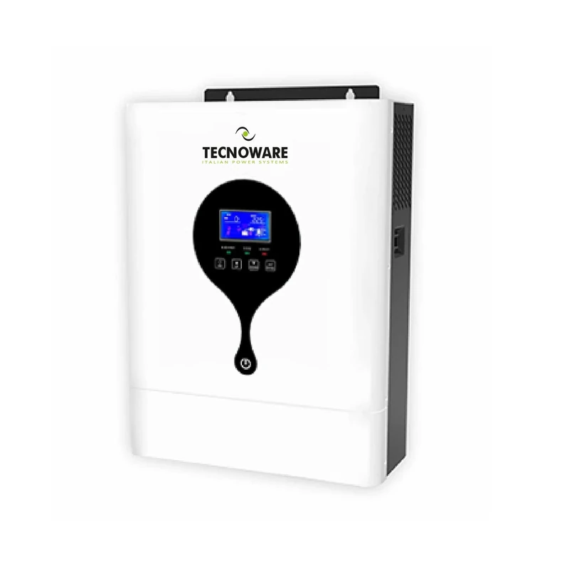 Tecnoware Power Systems - Solar Hybrid Inverter, 5500VA, Pure Sine Wave, MPPT Controller, Intelligent Battery Charger, USB & RS232 Interfaces, Efficient & Compact, Weiß