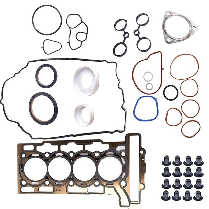 WOOS Cylinder Head Gasket Kit Head Gasket Set 9815416 Replacement Compatible with Mini Cooper R55 R56 Turbo 1.6L Engine
