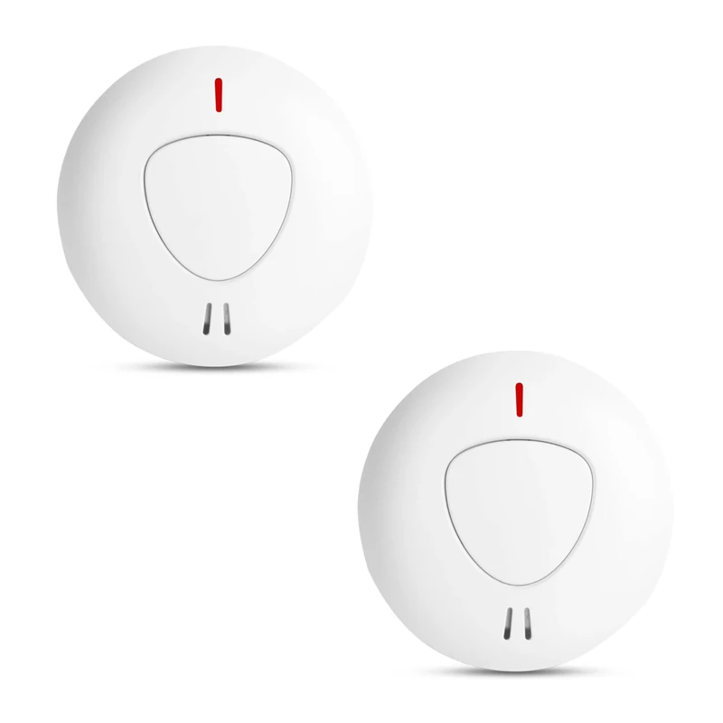 Firexo fxo Standalone Optical Smoke Alarm (Pack of 2)-Smoke Detector with 10 Year Tamper Proof Battery & Loud Alarm -Smoke Alarm for Kitchen, Home, Office &Garage-Easy to Install, No Wire Installation