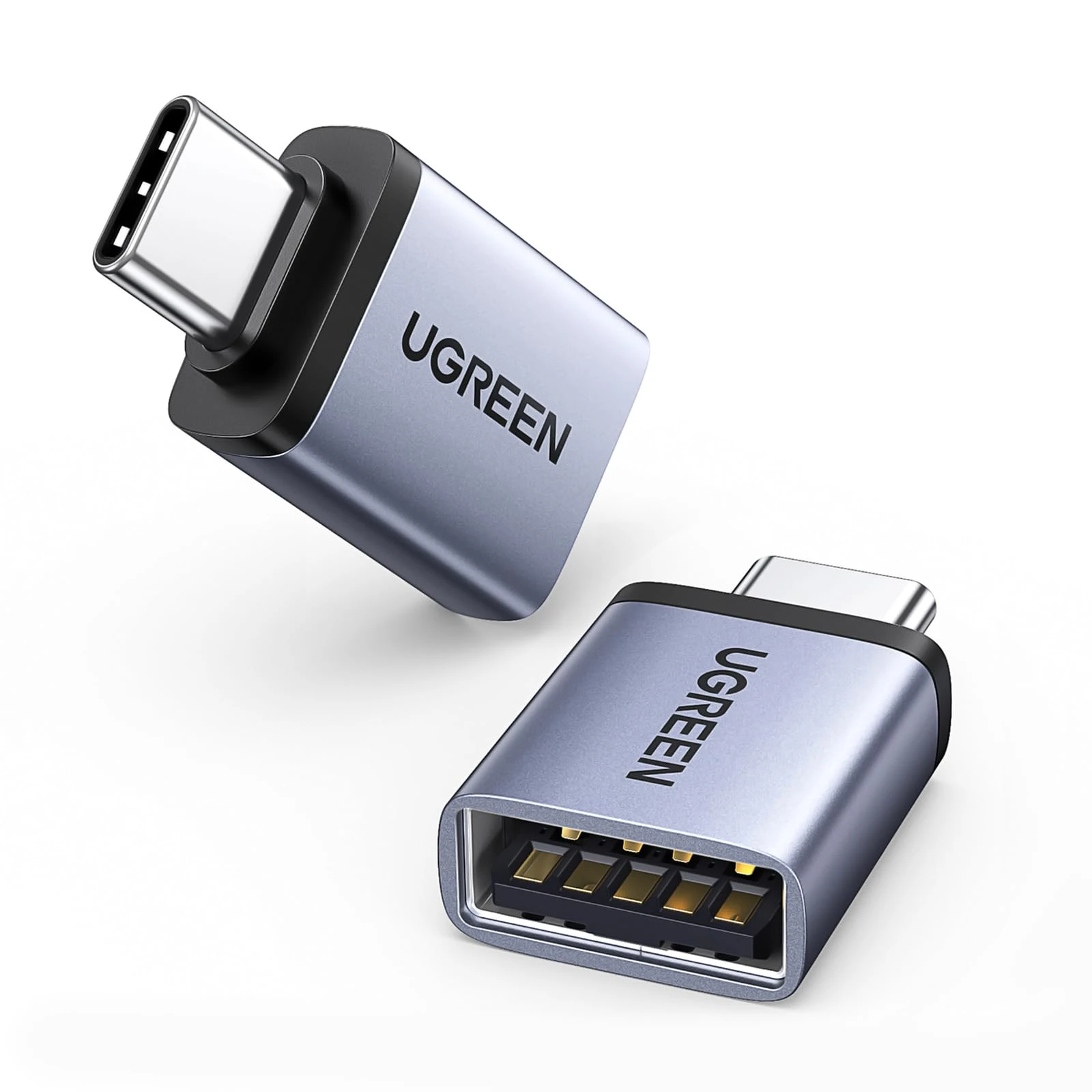 UGREEN USB C to USB Adapter(2 Pack), 10Gbps USB-C 3.2 to USB 3.0 Female Adaptor, OTG Converter Compatible with iPhone 15/16, MacBook Pro/Air, iPad Pro/Mini and More Type C or Thunderbolt 4/3 Devices
