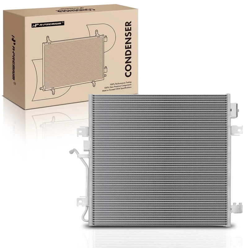 A-Premium Air Conditioning A/C Condenser Compatible with Dodge Nitro 2007-2011 & Jeep Liberty 2008-2012, 3.7L 4.0L, Automatic Transmission, Replace# 940461 - Image 1